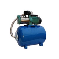 Wasserpumpe 1300-2200W 100l/min 24-100L Druckbehälter Gartenpumpe Hauswasserwerk Set