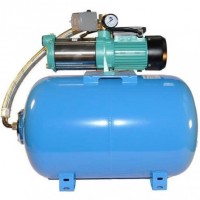 Wasserpumpe 130 l/min 2 kW 230V mit 50 bis 100L Druckkessel Jetpumpe Gartenpumpe Hauswasserwerk Kreiselpumpe