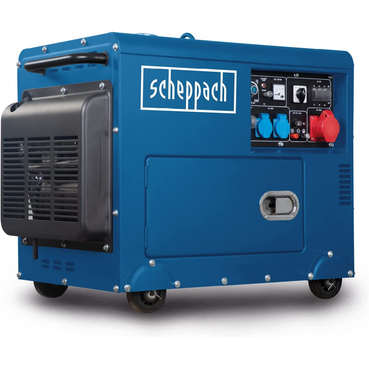 Scheppach DIESEL Stromgenerator 5000W 230V/400V/12V Notstromaggregat -  Probaumarkt
